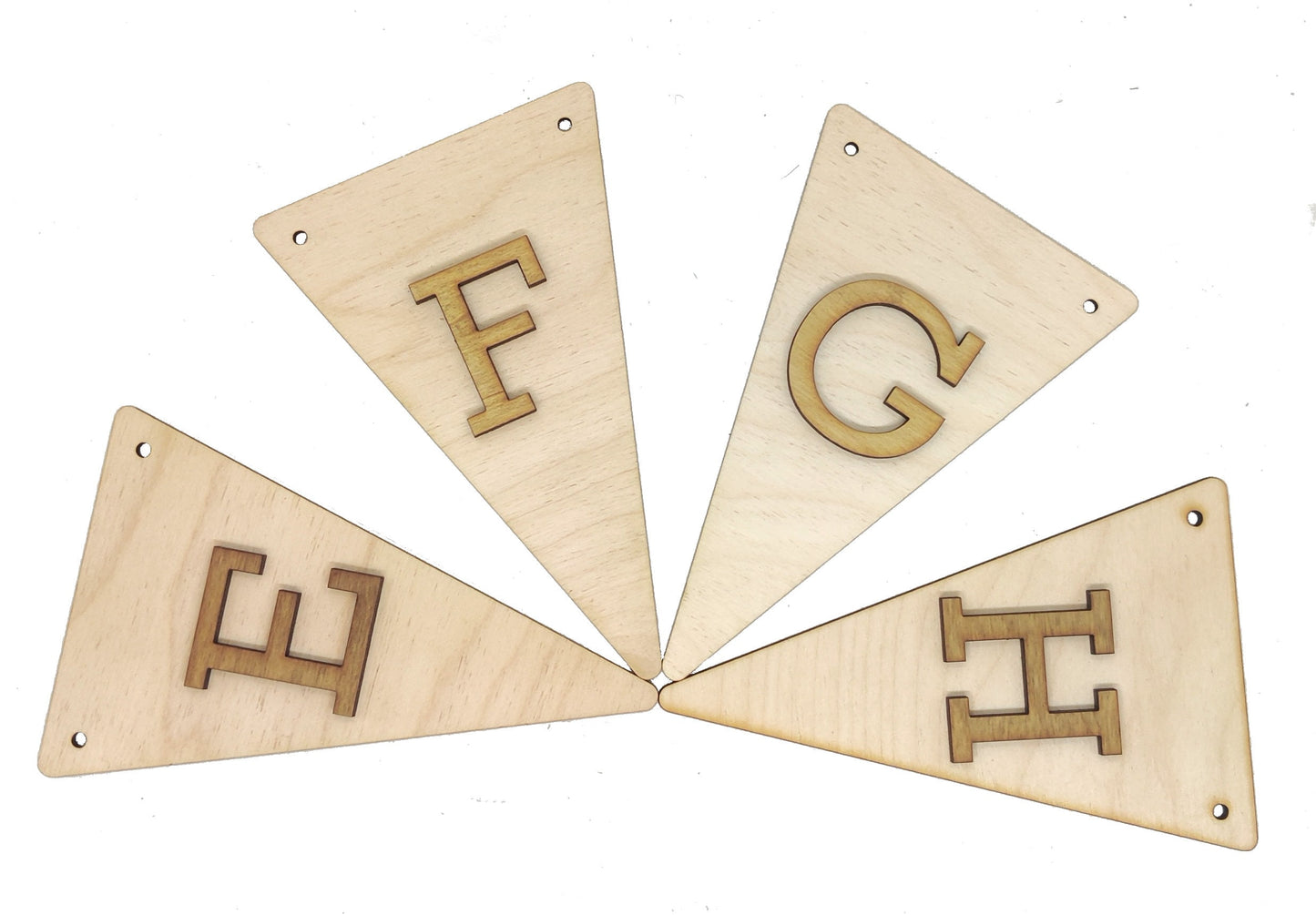 Wooden Bunting letters
