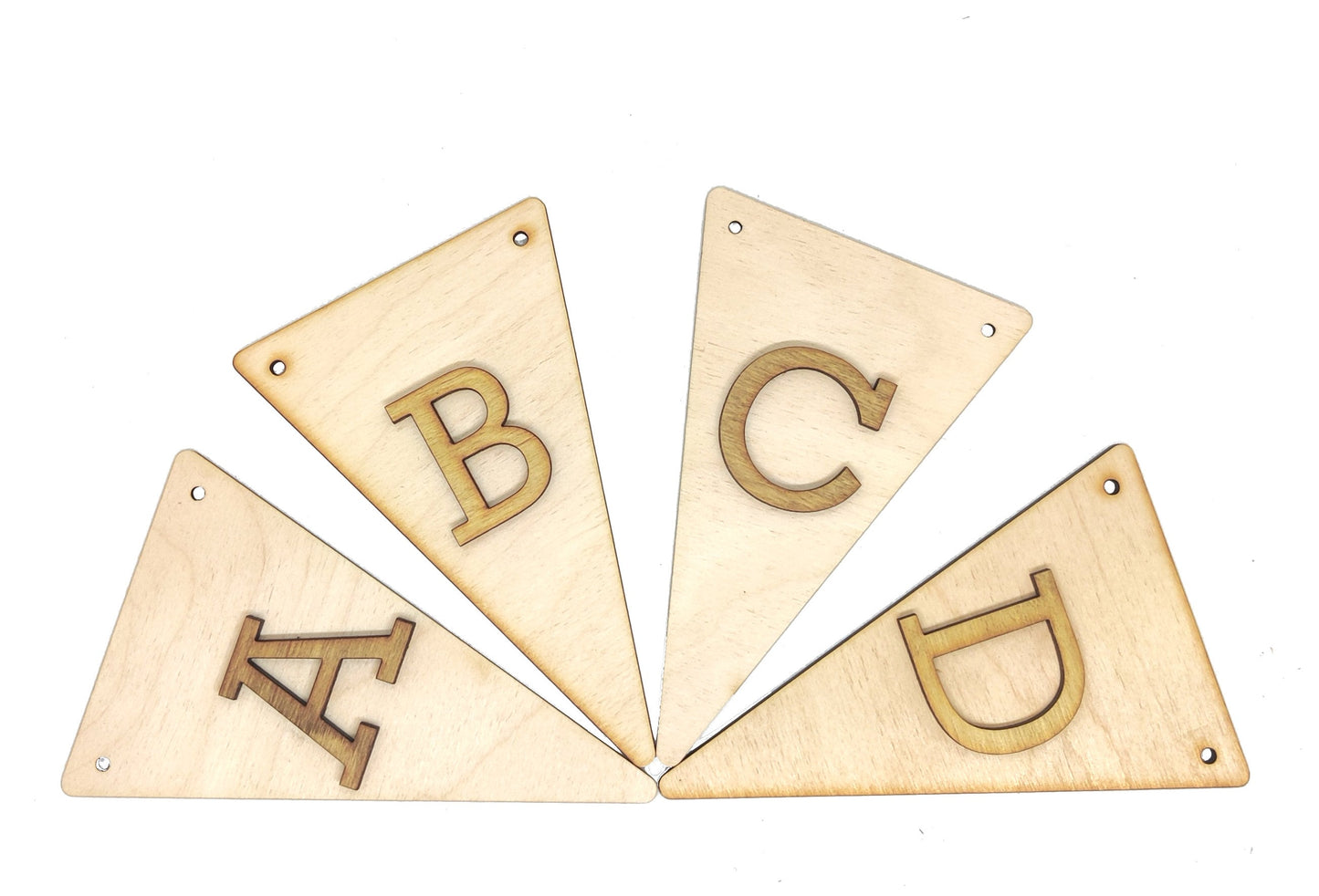 Wooden Bunting letters